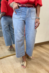 APNY Cropped Wide Leg Light