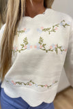 Garden Whimsy Sweater Cream