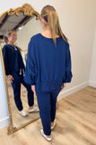 Dear John Trenton Fleece Top Black Iris
