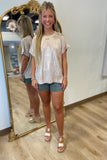 Metallic Shine Top Gold