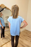 Renuar Sleeveless Blouse Ashley Blue