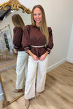 Rowan Belt Top Brown