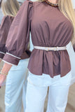 Rowan Belt Top Brown