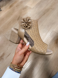 Zaki Block Heel Sandal Natural