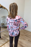Renuar Printed Blouse Rose Combo