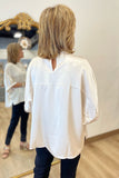 Maeve Mock Neck Top Cream