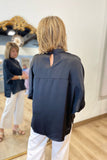 Maeve Mock Neck Top Black