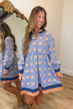 Sunflower Field Dress Blue