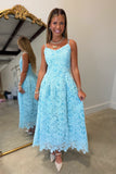 Petal Luxe Embroidered Cocktail Midi Dress Aqua