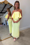 Sunlit Ceremony Strapless Maxi Dress