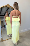 Sunlit Ceremony Strapless Maxi Dress