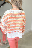 Sunshine Stripes Crochet Sweater