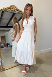 Seashell Breeze Midi Dress Oat