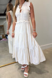 Seashell Breeze Midi Dress Oat