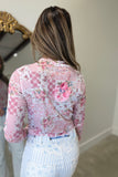 Endless Possibilities Patchwork Floral Top Pink