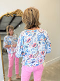 Charlie B Cotton Gauze Blouse Rio