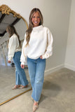 Season Starter Oversized Fleece Cream