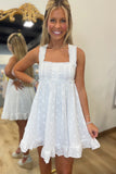 All Eyes on Me Dress White Eyelet