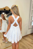 All Eyes on Me Dress White Eyelet