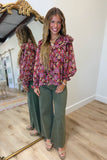 Berry Bliss Floral Top