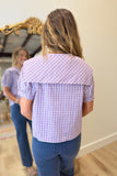 Dusty Dunes Plaid Top