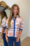 Field of Ivys Button Down Top Ecru