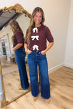 Bow Time Sweater Brown