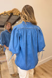 Western Luxe Denim Top