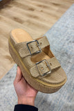 Shushop Lucinda Platform Sandal Natural