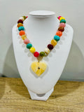 Heart Beaded Necklace Various