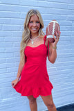 Southern Encore Red Denim Dress