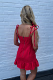Southern Encore Red Denim Dress
