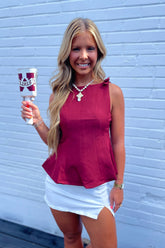 Tailgate Top Maroon