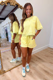 All Summer Long Textured Short Lemon