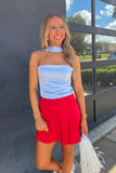Sideline Skort Red