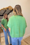 Maisie Crew Neck Sweater Top Green