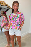 Umgee Island Bloom Top Pink