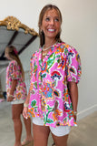 Umgee Island Bloom Top Pink
