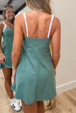 Active Summer Cutout Dress Green