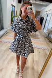 Nature’s Darling Embroidered Dress Brown