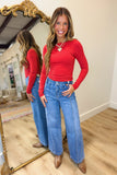 RD Style Brida Low Back LS Top Red