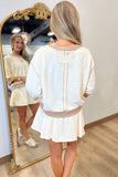 Fall Favorite Skort Set Ecru