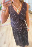 Spotted Muse Polka Dot Skirt Set Brown