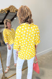 Multiples Dolman Sleeve Blouse Lemon