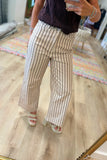 Stay in Line Striped Jeans Ecru