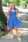 Blue Jean Bow Dress Med Denim