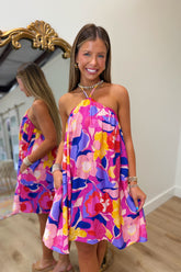 Petal Promises Halter Dress