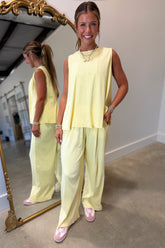 Sunshine Season Pant Set Yellow