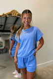 Essential Super High Rise Short Set Periwinkle