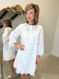 Boho Chic Lace Dress White